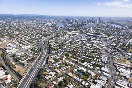 Aerial Image of AERIAL PHOTO WOOLLOONGABBA