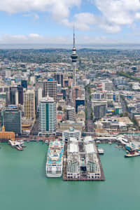 Aerial Image of AUCKLAND CBD LOOKING SOUTH WEST