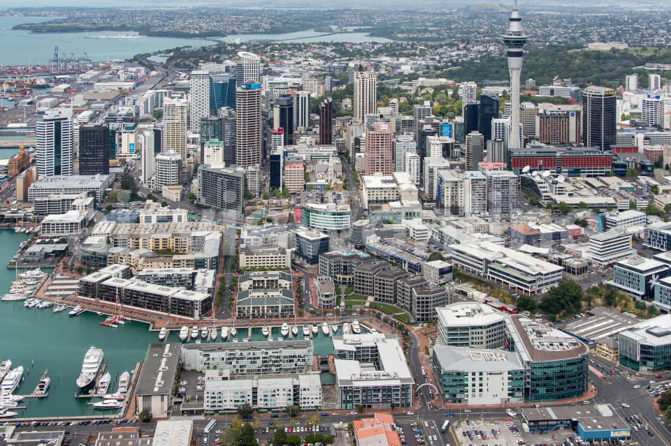 Aerial Image of Auckland CBD From The North