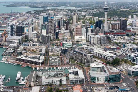 Aerial Image of AUCKLAND CBD FROM THE NORTH