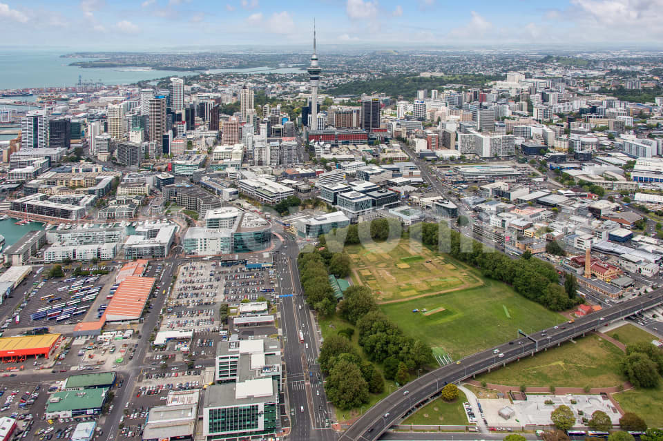 Aerial Image of St Mary\'s Bay Looking South To Auckland CBD