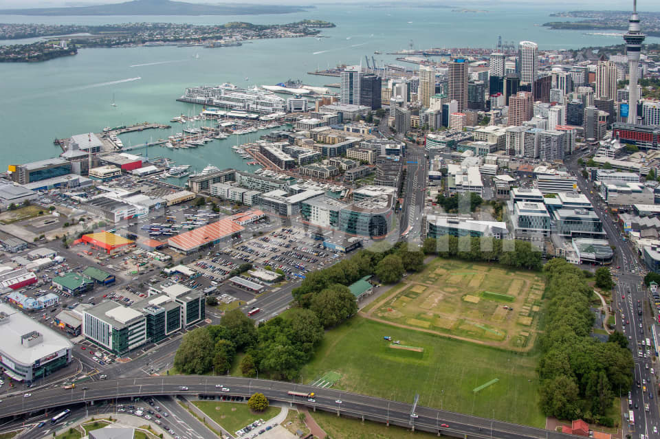 Aerial Image of St Mary\'s Bay Looking South East To Auckland CBD