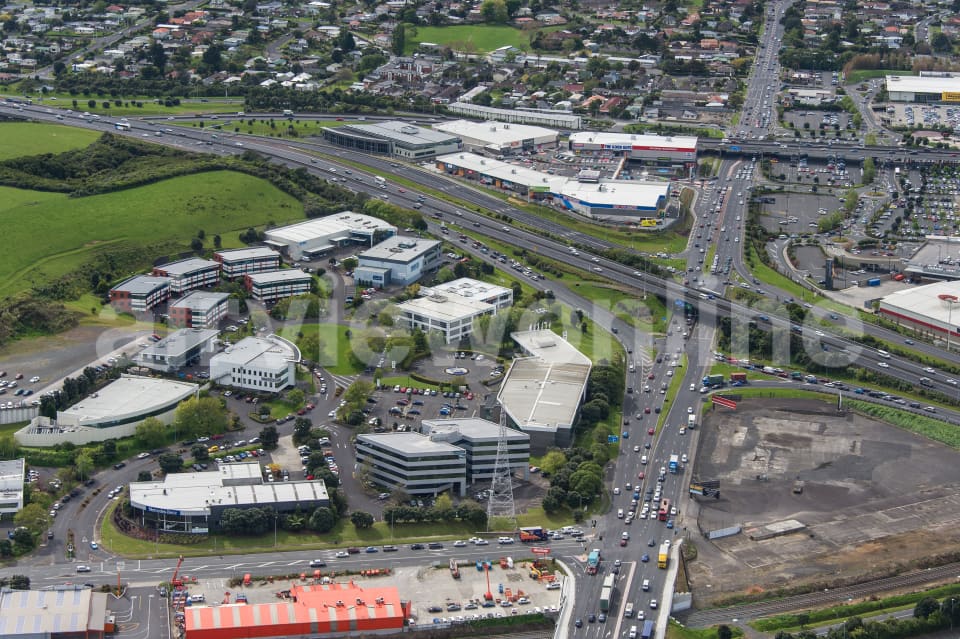 Aerial Image of Mt Wellington Highway Looking North