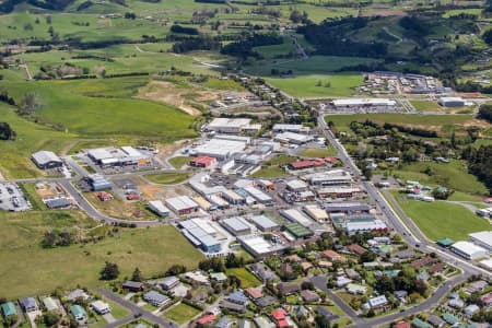 Aerial Image of WARKWORTH INDUSTRIAL AREA LOOKING WEST