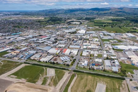 Aerial Image of HORNBY LOOKING SOUTH WEST TO HALSWELL