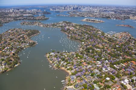 Aerial Image of HUNTERS HILL TO SYDNEY CBD