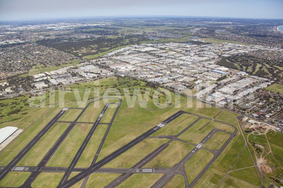 Aerial Image of Moorabbin Airport Runways