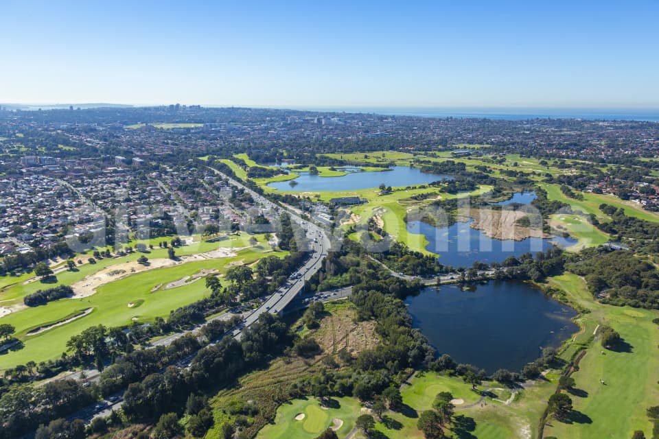 Aerial Image of The Lakes Golf Club and Pagewood Homes