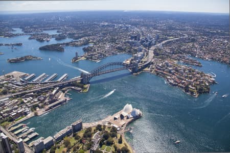 Aerial Image of SYDNEY OPERA HOUSE AND HARBOUR BRIDGE