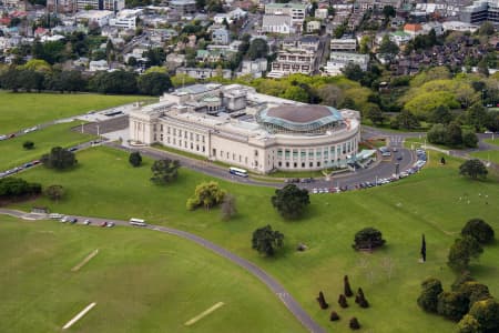 Aerial Image of CLOSE UP VIEW OF AUCKLAND WAR MEMORIAL MUSEUM