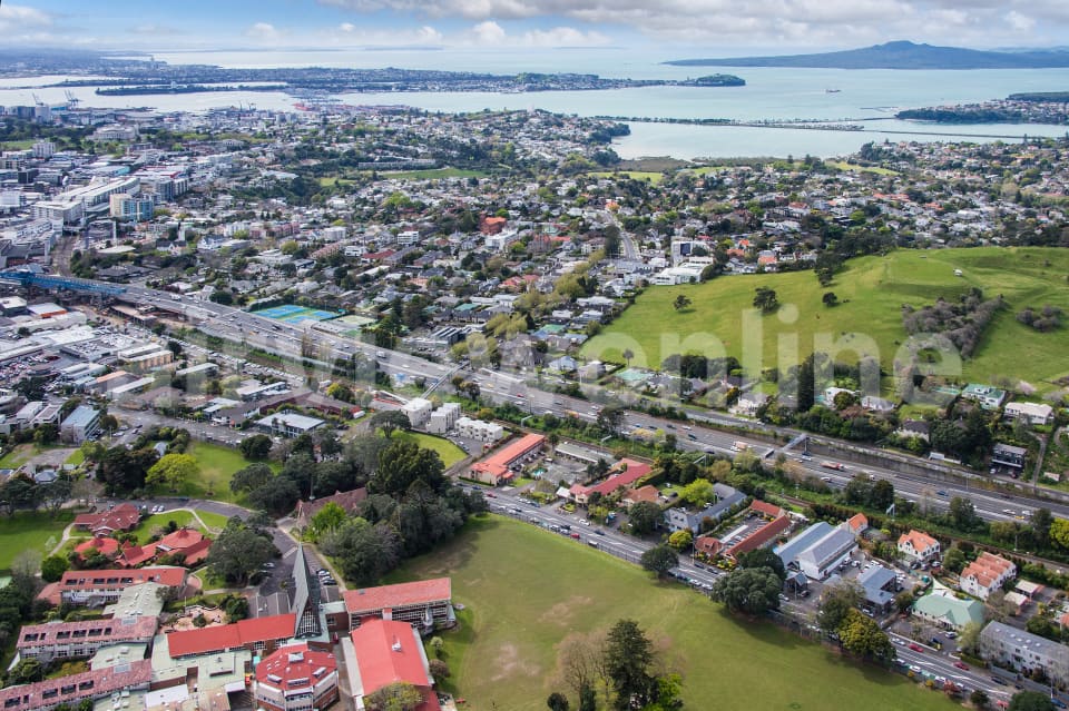 Aerial Image of Epsom Looking North East To North Shore