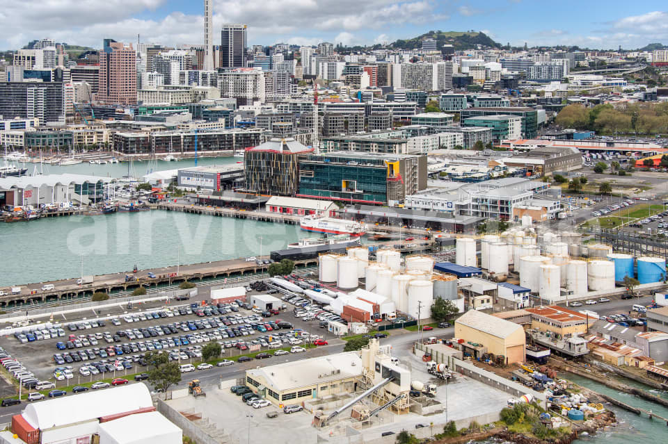 Aerial Image of Wynyard Quarter Looking South East To City