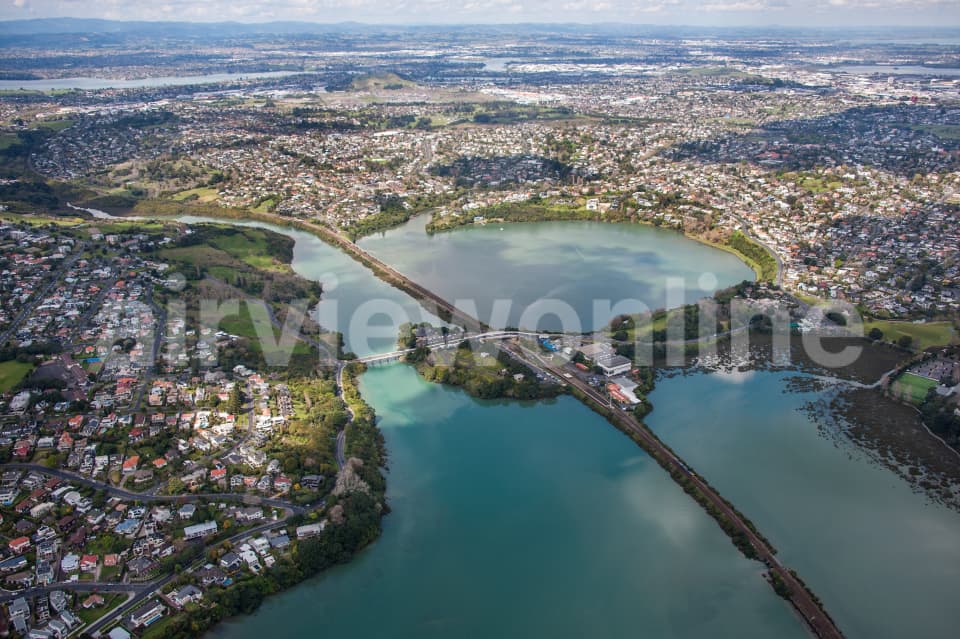Aerial Image of Orakei Looking South Over Remuera
