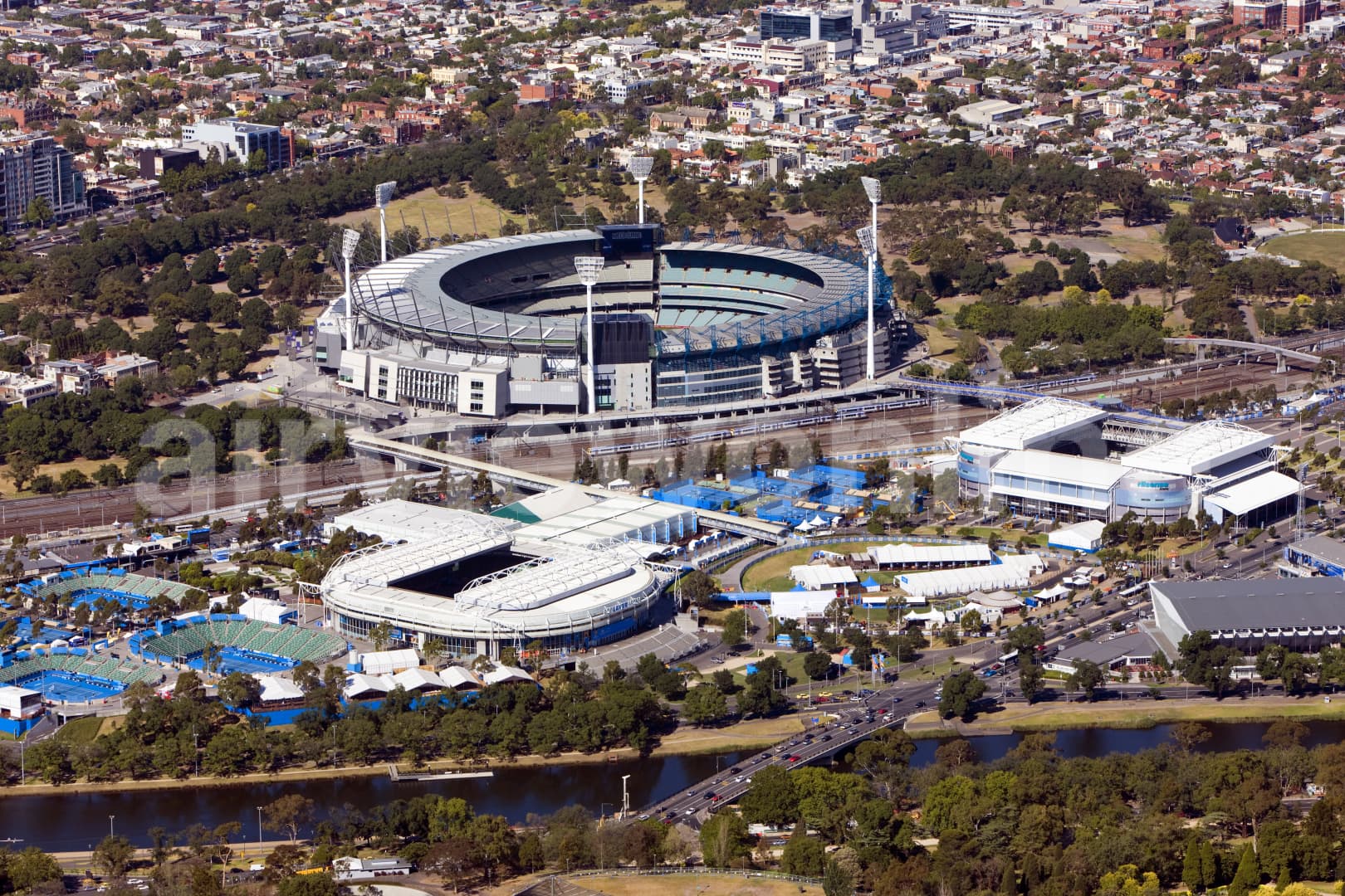 Aerial Photography Rod Laver Arena Airview Online Aerial Photography Rod Laver Arena Airview Online