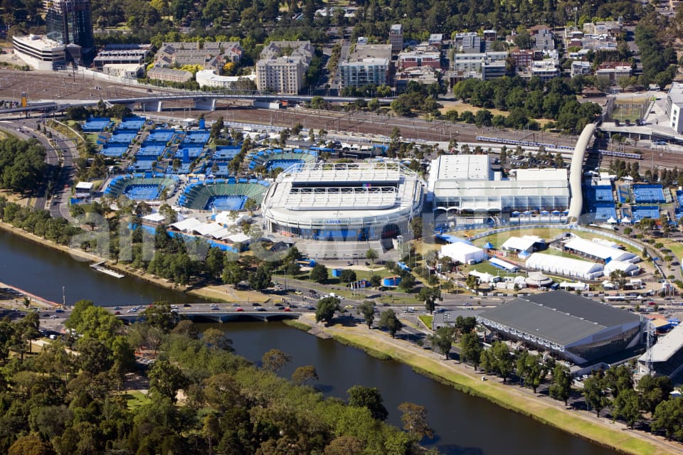Aerial Image of Rod Laver Arena