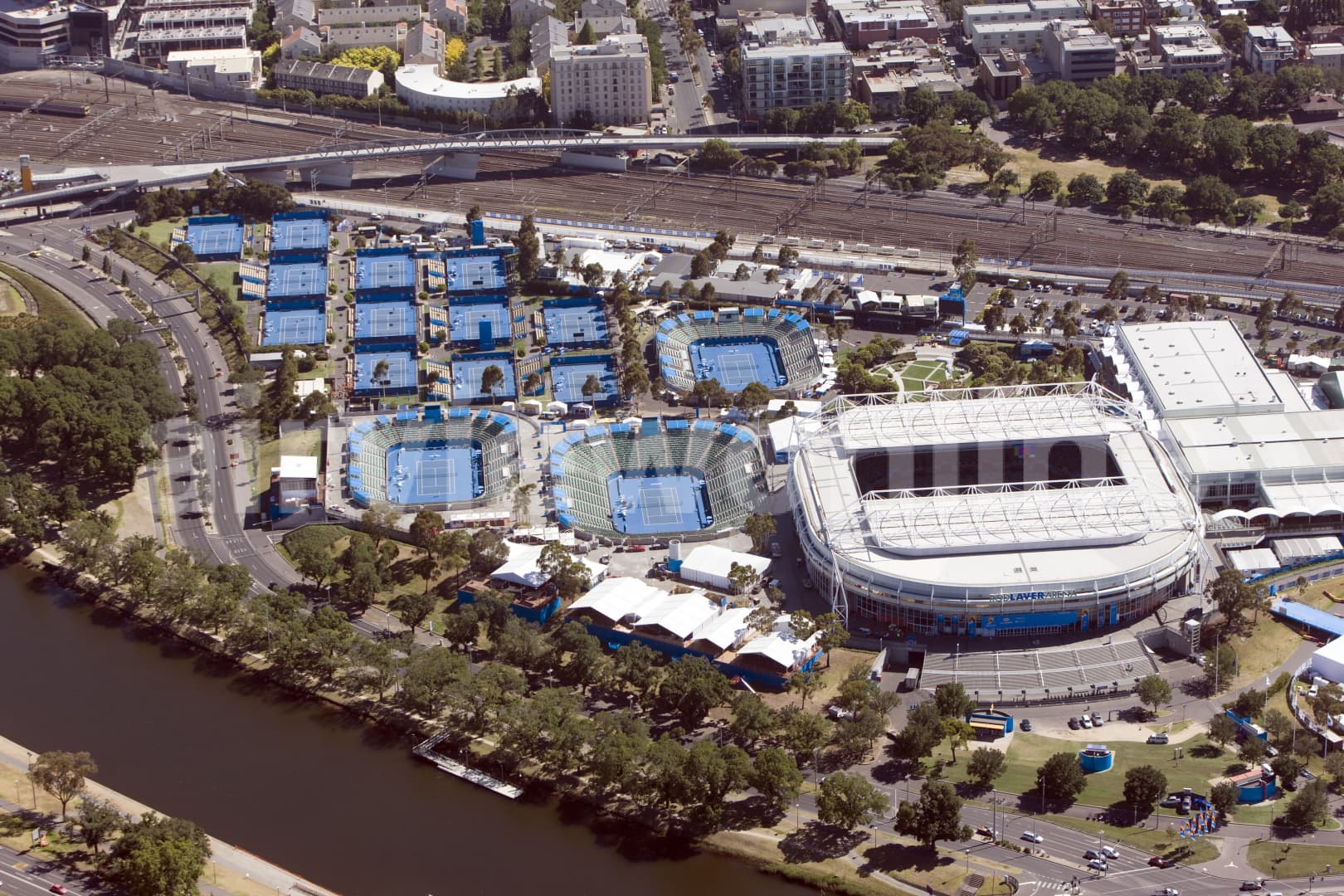 Aerial Photography Rod Laver Arena Airview Online Aerial Photography Rod Laver Arena Airview Online