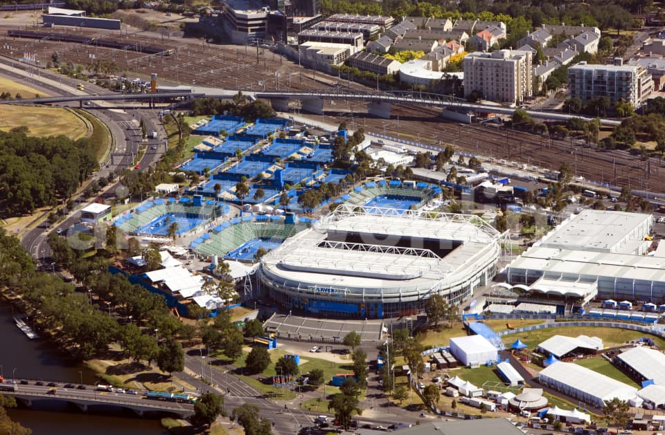 Aerial Image of Rod Laver Arena