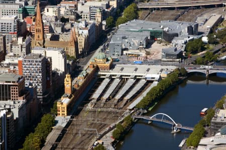 Aerial Image of FLINDERS STREET STATION