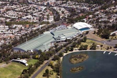 Aerial Image of MELBOURNE AQUATIC CENTRE