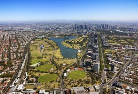 Aerial Image of ALBERT PARK