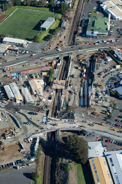 Aerial Image of Panmure Train Station Development