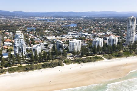 Aerial Image of BURLEIGH HEADS AERIAL PHOTO