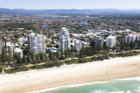 Aerial Image of BURLEIGH HEADS AERIAL PHOTO