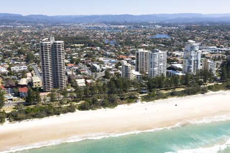 Aerial Image of BURLEIGH HEADS AERIAL PHOTO