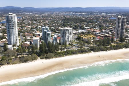 Aerial Image of BURLEIGH HEADS AERIAL PHOTO