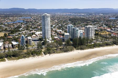Aerial Image of BURLEIGH HEADS AERIAL PHOTO