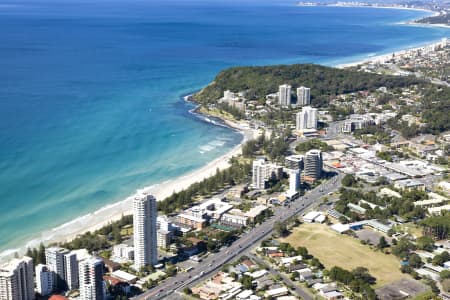 Aerial Image of BURLEIGH HEADS AERIAL PHOTO