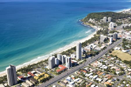 Aerial Image of BURLEIGH HEADS AERIAL PHOTO