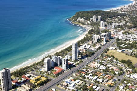 Aerial Image of BURLEIGH HEADS AERIAL PHOTO