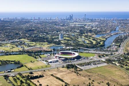 Aerial Image of METRICON STADIUM CARRARA