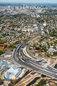 Aerial Image of AIRPORT LINK ENTRANCE AND LUTWYCHE BUSWAY