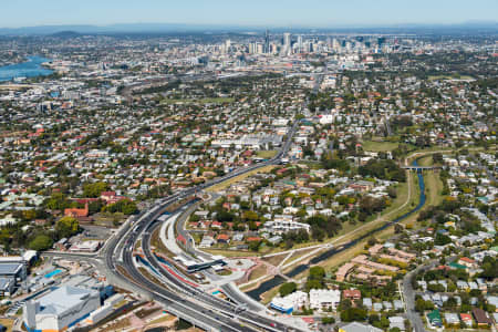Aerial Image of AIRPORT LINK ENTRANCE AND LUTWYCHE BUSWAY