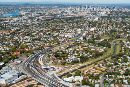 Aerial Image of AIRPORT LINK ENTRANCE AND LUTWYCHE BUSWAY