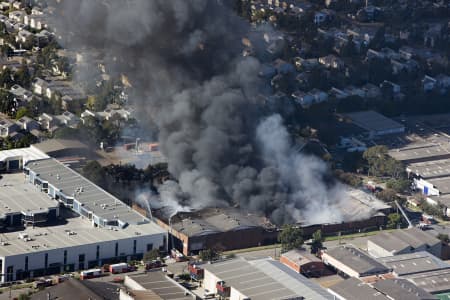 Aerial Image of FACTORY FIRE SILVERWATER