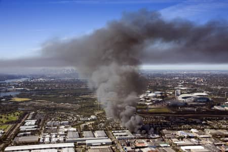 Aerial Image of FACTORY FIRE SILVERWATER