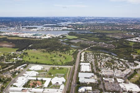 Aerial Image of NEWINGTON & SILVERWATER