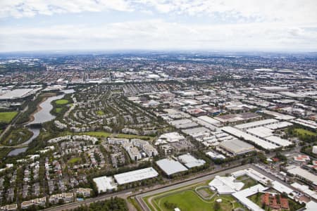 Aerial Image of NEWINGTON AND SILVERWATER