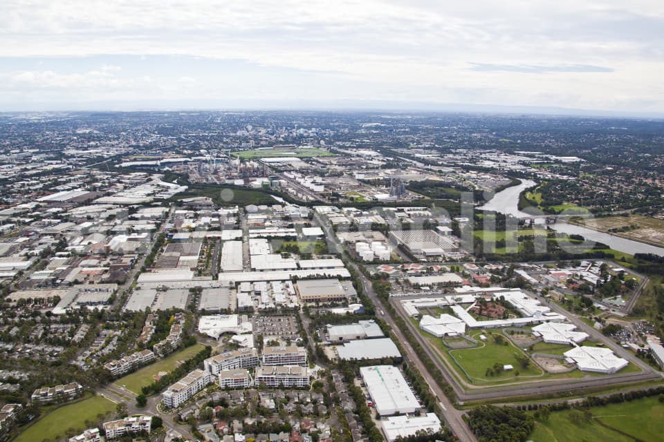 Aerial Image of Newington and Silverwater