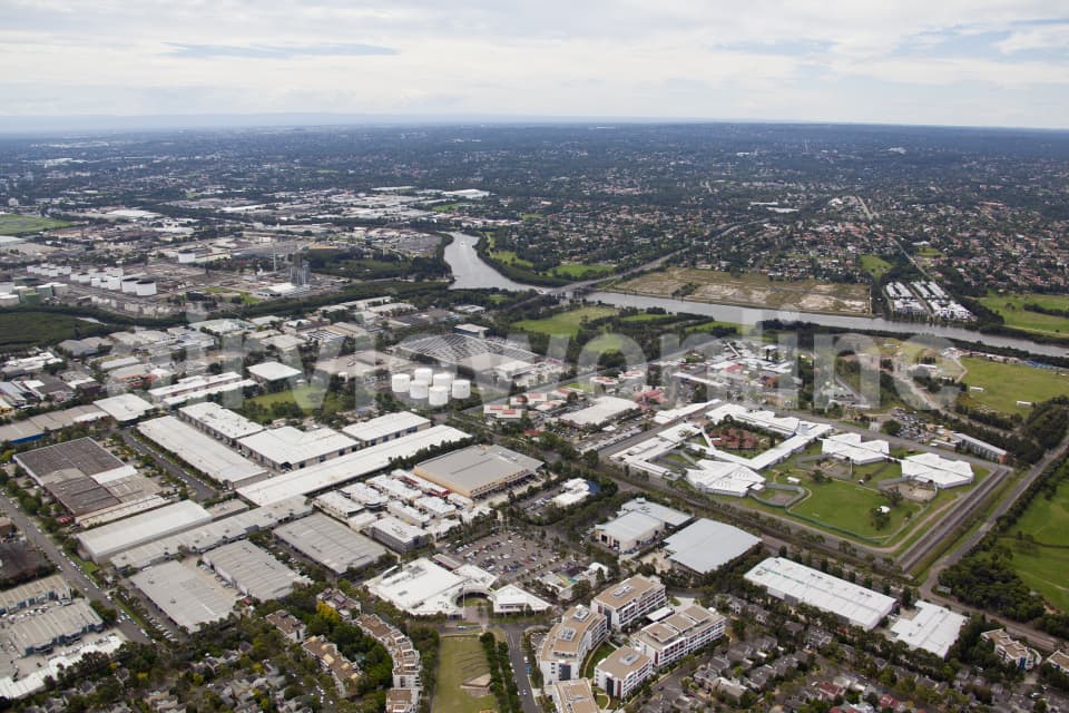 Aerial Image of Newington & Silverwater