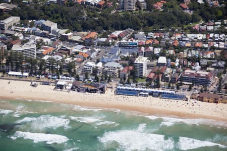 Aerial Image of MANLY BEACH, HURLEY PRO 2012