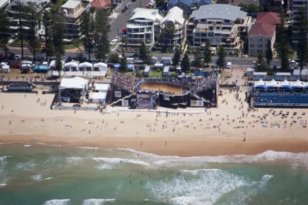Aerial Image of MANLY BEACH, HURLEY PRO 2012