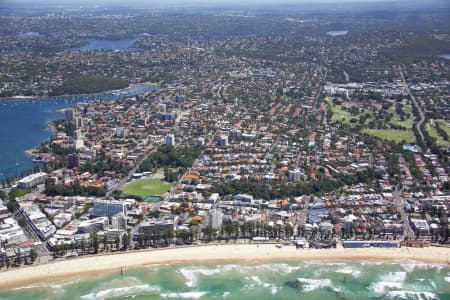 Aerial Image of MANLY BEACH LOOKING WEST