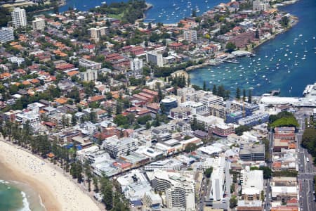 Aerial Image of MANLY BEACH TO MANLY WHARF