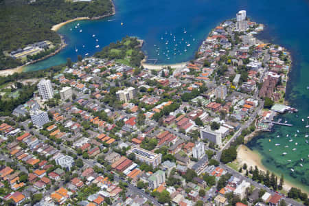 Aerial Image of MANLY POINT AND LITTLE MANLY BEACH