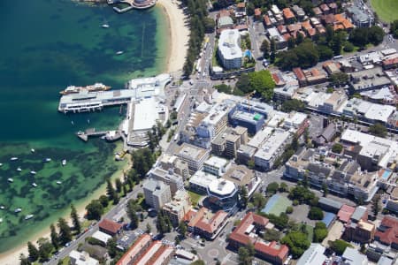 Aerial Image of MANLY WHARF AND MANLY COVE
