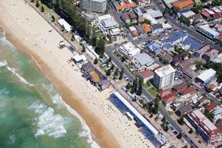 Aerial Image of MANLY BEACH, HURLEY PRO 2012